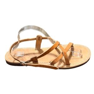 Liana Mellisinos handmade Greek leather sandals size 10